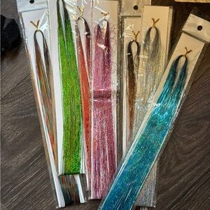 Colorful Hair Tinsel Extensions